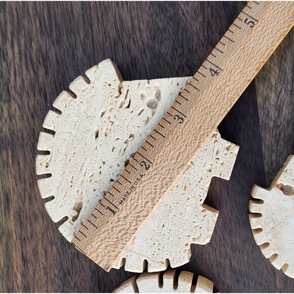 RARE 70s Fratelli Mannelli Hedgehog In Cream Travertine MCM Italy Set 3 Sm Md Lg - Picture 13 of 15